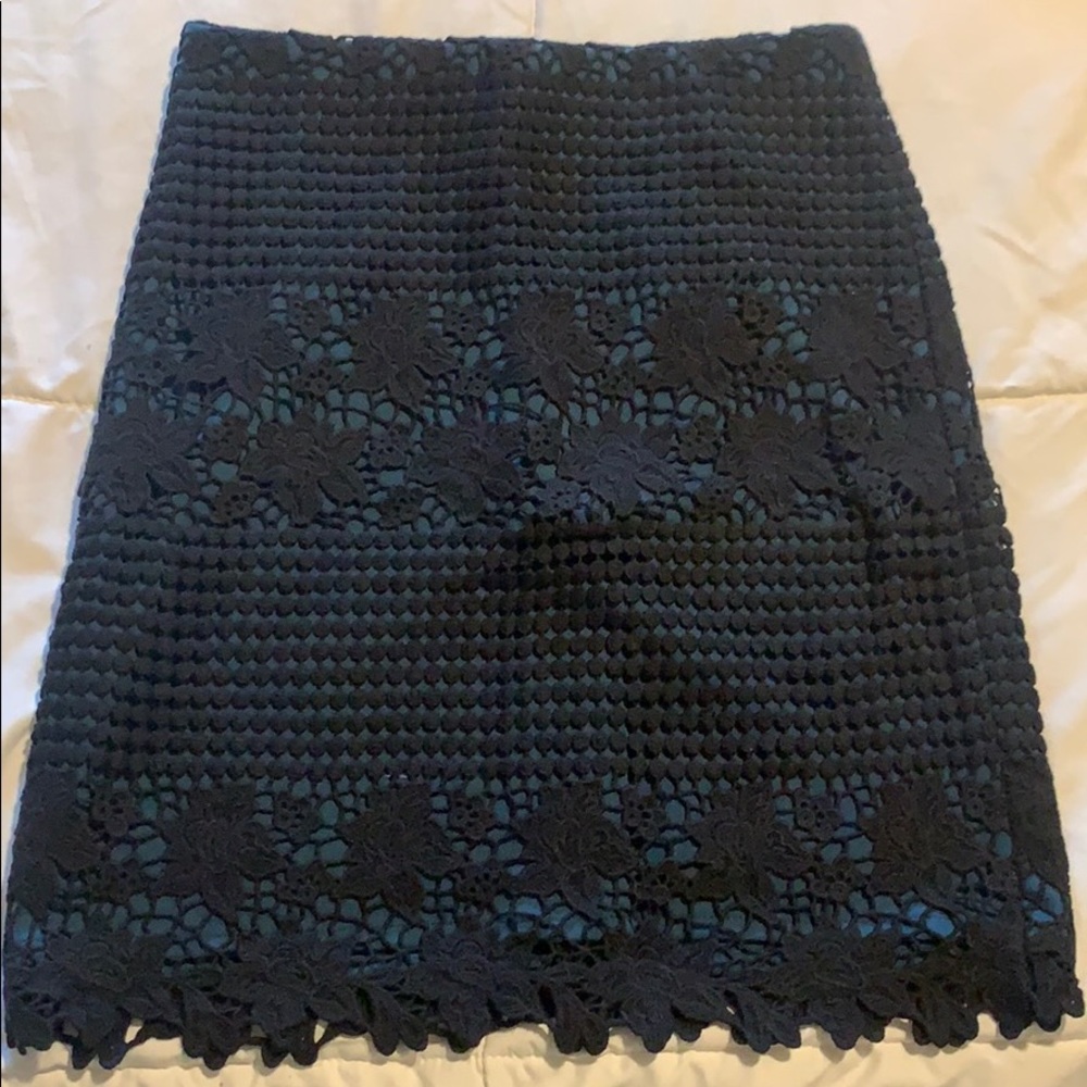 Black blue skirt